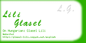 lili glasel business card